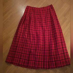 Pendleton Vintage Pleated Wool Skirt